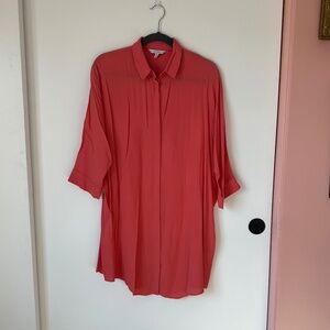 And Other Stories Coral Shirt Dress